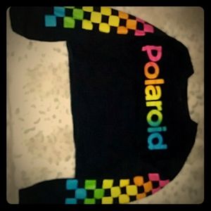 Polaroid long sleeve crop top
